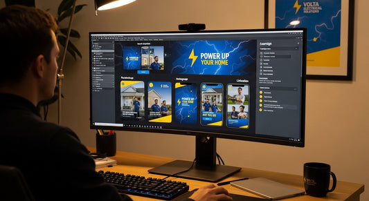 Electrician Social Media Templates vs Custom Design