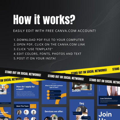 Loan Officer Canva Templates | Editable Instagram Posts for Mortgage Brokers & Finance Advisors