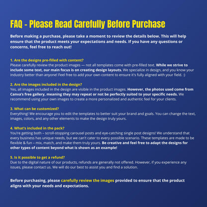 Accountants & Tax Canva Templates | Editable Instagram Posts for Accounting and Bookkeeping Services