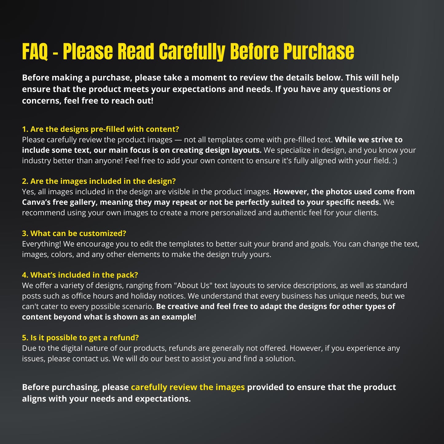 Heavy Machinery Repair Canva Templates | Editable Instagram Posts for Equipment & Industrial Services