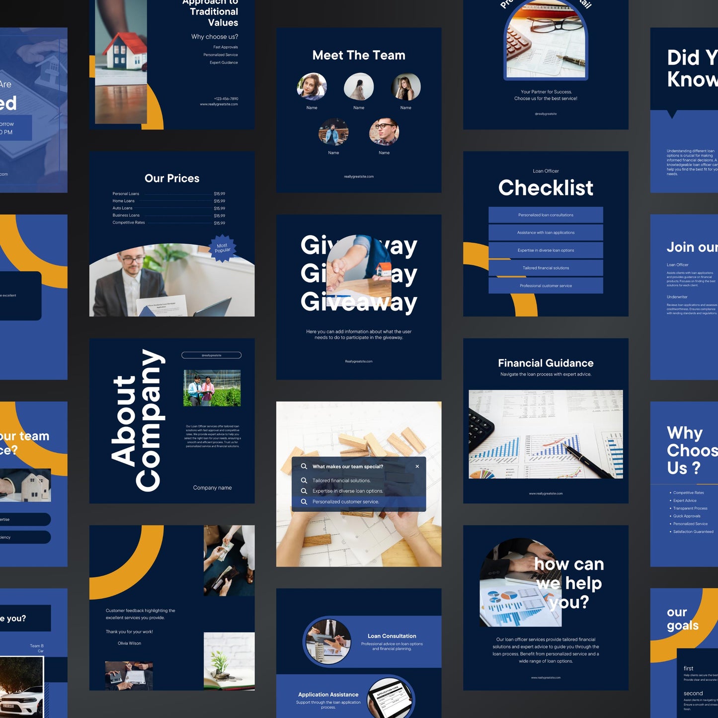 Loan Officer Canva Templates | Editable Instagram Posts for Mortgage Brokers & Finance Advisors