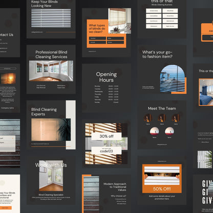 Blinds Cleaning Instagram Templates | Editable Canva Posts