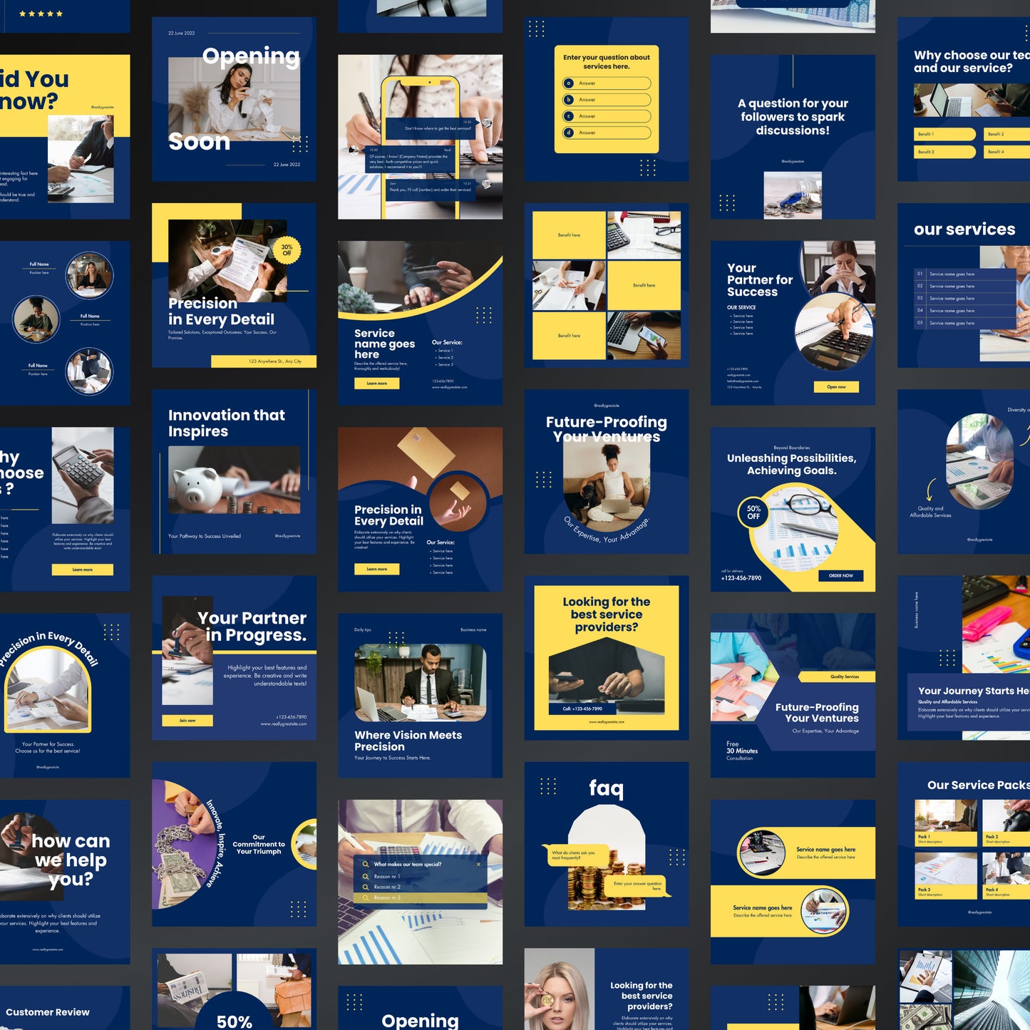 Finance Canva Templates | Editable Instagram Posts for Financial Advisors & Coaches