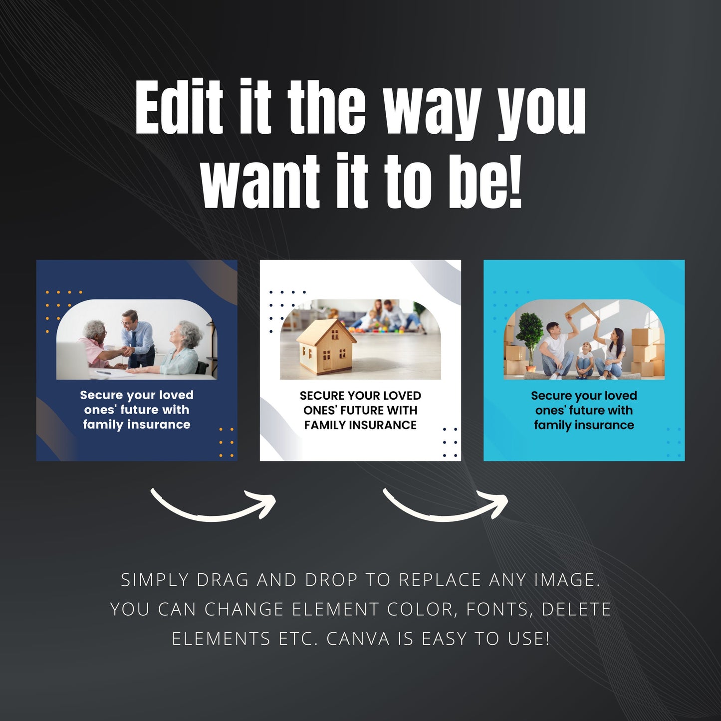 Insurance Canva Templates | Editable Instagram Posts and Stories for Agents & Brokers