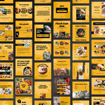 Kebab Shop Canva Templates | Editable Instagram Posts for Restaurants & Kebab Businesses