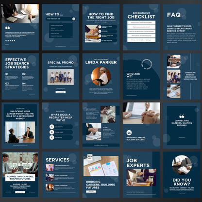 Recruitment Canva Templates | Editable Instagram Posts for Hiring & Staffing Agencies